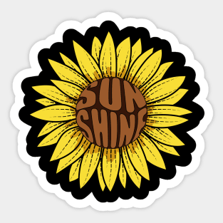 Sunflower - Sunshine Art Sticker